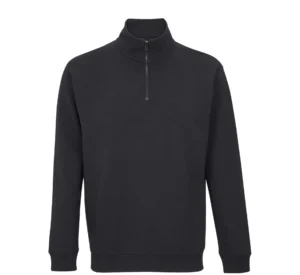 half zip college yrityksen logolla Savobrand